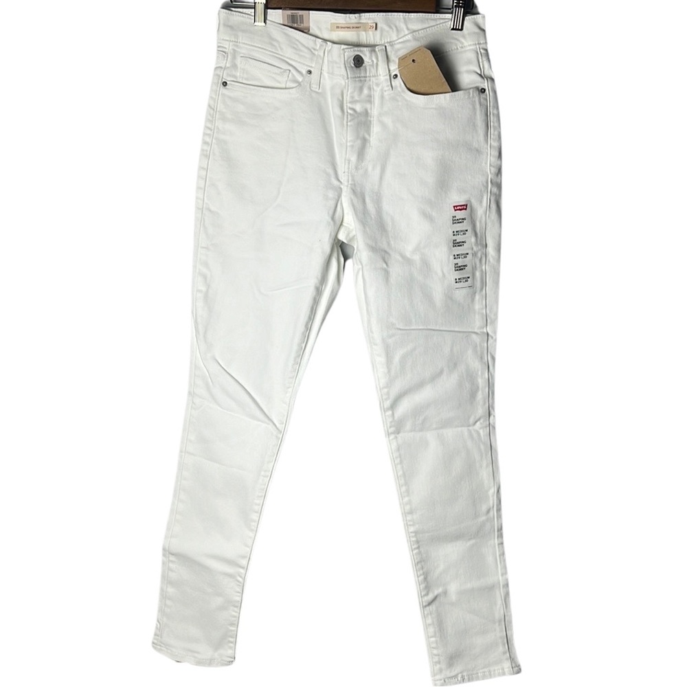 NWT — Levi’s: Levi Strauss & Co. Denim Mid-Rise Shaping Skinny Jeans in White